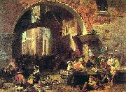 Roman Fish Market, Arch of Octavius Albert Bierstadt